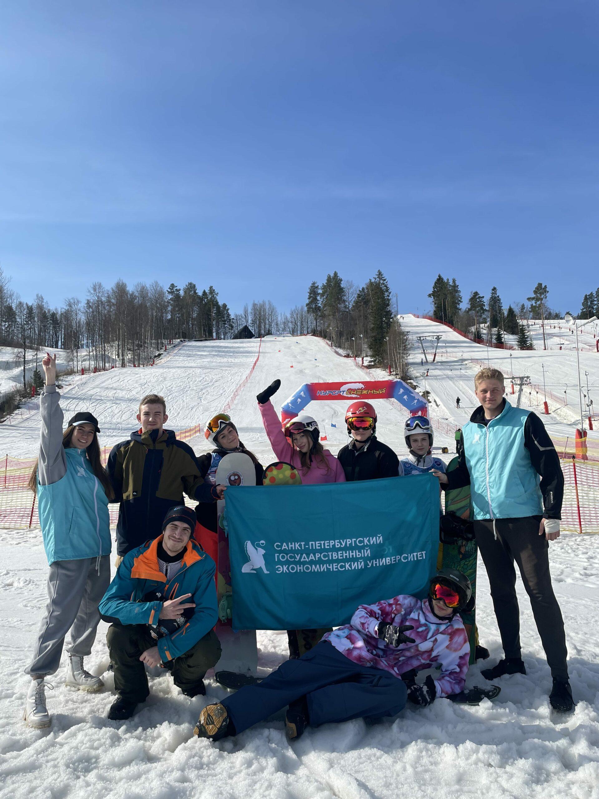 Призовое место в Межвузовском чемпионате по горнолыжному спорту