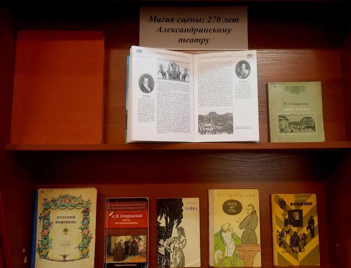 Книжная выставка в&nbsp;библиотеке к&nbsp;Всемирному дню театра